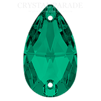 Zodiac Crystal Peardrop Sew on Stone - Emerald