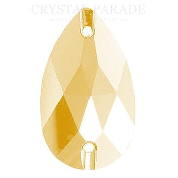 Zodiac Crystal Peardrop Sew on Stone - Dorado