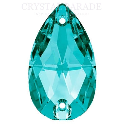 Zodiac Crystal Peardrop Sew on Stone - Blue Zircon