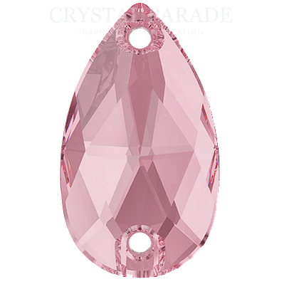 Zodiac Crystal Peardrop Sew on Stone - Light Rose