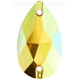 Zodiac Crystal Peardrop Sew on Stone - Sunshine