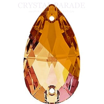 Zodiac Crystal Peardrop Sew on Stone - Crystal Sun