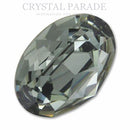 Swarovski 4120 Fancy Oval - Black Diamond