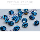 Swarovski 4130/2 Fancy Oval 8x6mm - Pack of 12 Aquamarine