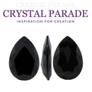 Swarovski 4327 Fancy Pear 30 x 20mm Jet - 1 Piece