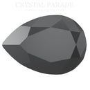 Preciosa Fancy Baroque Pear Maxima - Jet Hematite