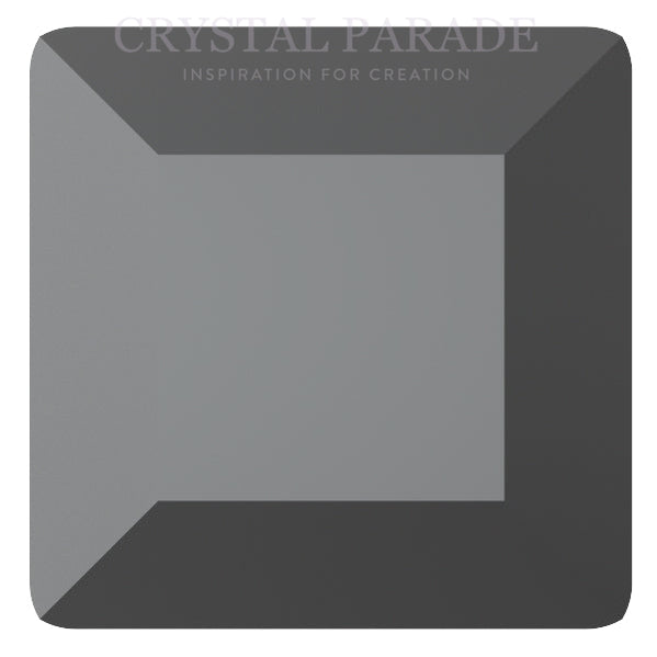 Preciosa Fancy Square Maxima - Jet Hematite Unfoiled