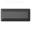 Preciosa Fancy Baguette Maxima - Jet Hematite Unfoiled