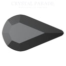 Preciosa Maxima Hotfix Pearshape - Jet Hematite