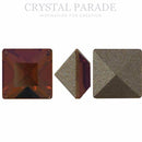 Swarovski 4401 Fancy Square 2mm - Pack of 24 Siam