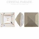 Swarovski 4410 Fancy Square 10mm - Pack of 4 Clear