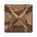 Swarovski 4428 xilion-Fancy Square 6mm - Pack of 12 Light Smoked Topaz