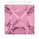 Swarovski 4428 xilion-Fancy Square 4mm - Pack of 24 Light Rose