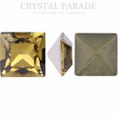 Swarovski 4428 xilion-Fancy Square 3mm - Pack of 24 Khaki