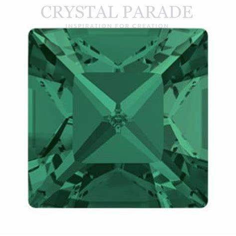 Swarovski 4428 xilion-Fancy Square 6mm - Pack of 12 Emerald