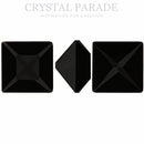 Swarovski 4428 xilion-Fancy Square 3mm - Pack of 24 Jet Unfoiled