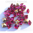 Swarovski 4428 xilion-Fancy Square 3mm - Pack of 24 Fuchsia