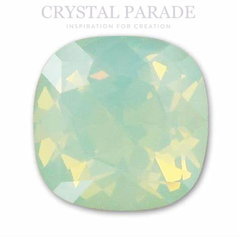 Swarovski 4470 Xilion-Fancy Square 10mm - Pack of 2 Pieces Chrysolite Opal