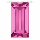 Swarovski 4501 Fancy Baguette 5x2mm - Pack of 24 Rose