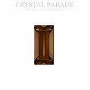 Swarovski 4501 Fancy Baguette 4x2mm - Pack of 24 Smoked Topaz