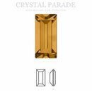 Swarovski 4501 Fancy Baguette 4x2mm - Pack of 24 Topaz