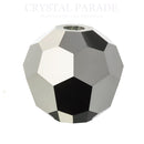 Preciosa Round Bead - Jet Hematite Full