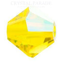 Preciosa Bicone Bead Citrine AB