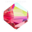 Preciosa Bicone Bead Indian Pink AB