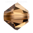 Preciosa Bicone Bead Smoked Topaz