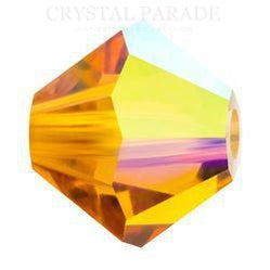 Preciosa Bicone Bead Topaz AB