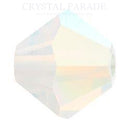 Preciosa Bicone Bead White Opal AB