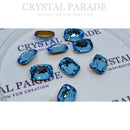 Swarovski 4565 Fancy Classical Baguette 14x10mm - Pack of 2 Aquamarine