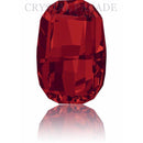 Swarovski 4795 Fancy Rectangle 14mm Pack of 2 Light Siam