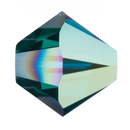 Preciosa Bicone Bead Emerald AB