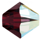 Preciosa Bicone Bead Garnet AB