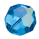 Preciosa Round Bead - Capri Blue AB