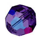 Preciosa Round Bead - Deep Tanzanite AB