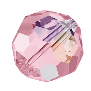 Preciosa Round Bead - Pink Sapphire AB