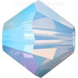 Preciosa Bicone Bead Light Sapphire Opal AB