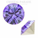 Swarovski 1088 Pointy Back Round Chaton Various Sizes - Tanzanite