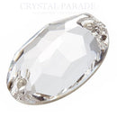 Preciosa Oval Sew on Stone - Clear