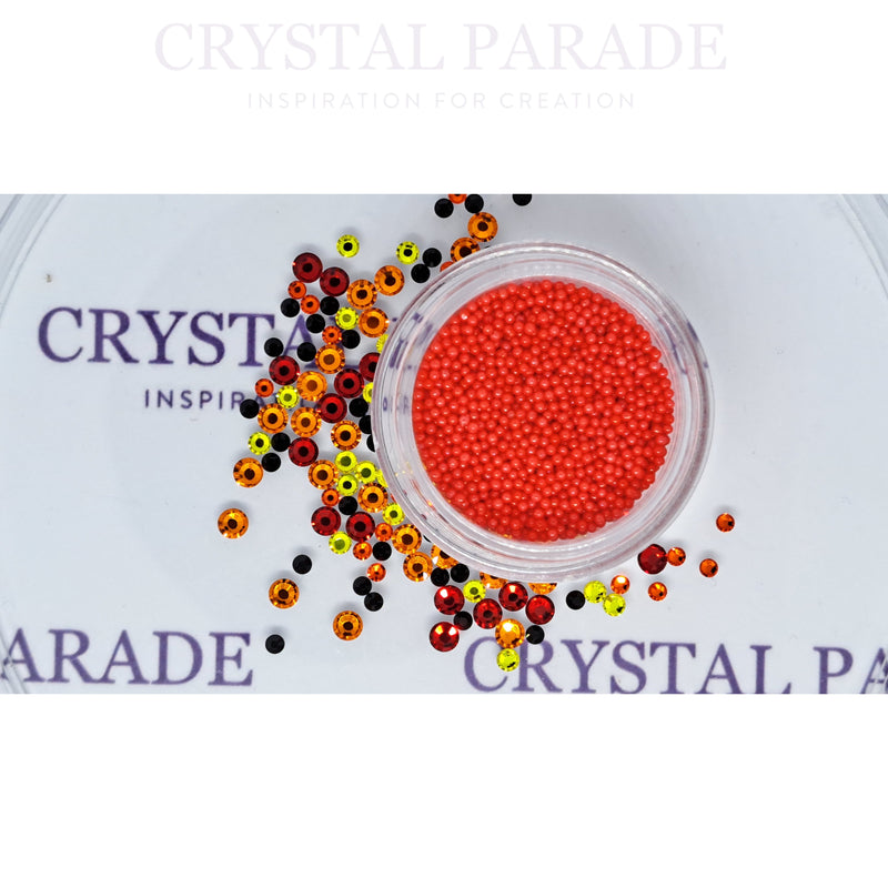 Preciosa Crystal Mix Pack of 100 - Fire + FREE Caviar Beads