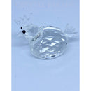 Crystal Glass Hen Figurine Ornament