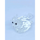 Crystal Glass Hen Figurine Ornament