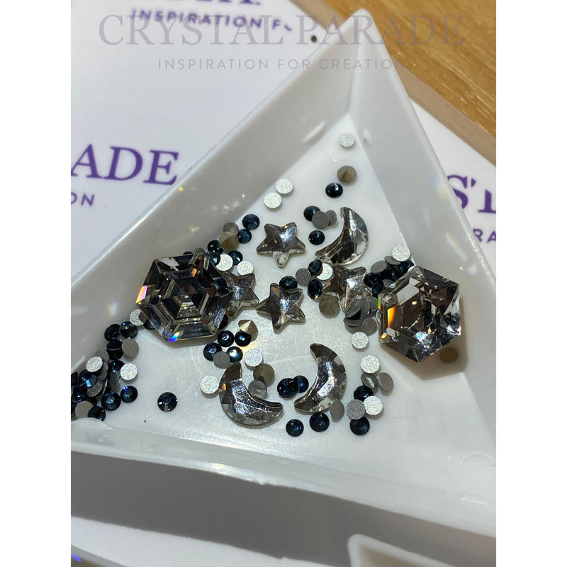 Swarovski and Preciosa Crystal Mix Pack of 100 - Starry Night