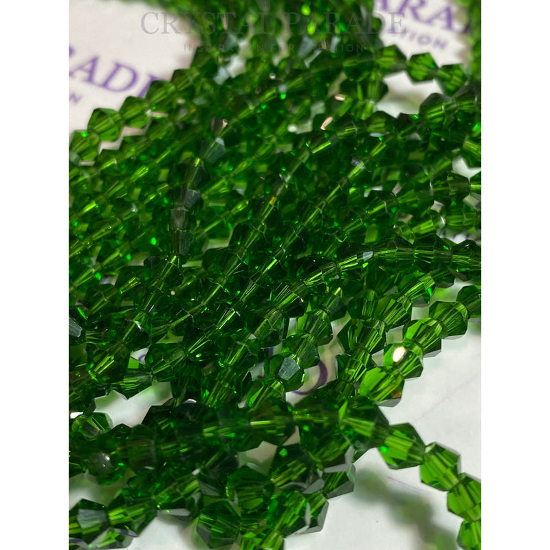 Zodiac Bicone Beads - Emerald Green