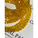 Zodiac Bicone Beads  - Citrine Yellow