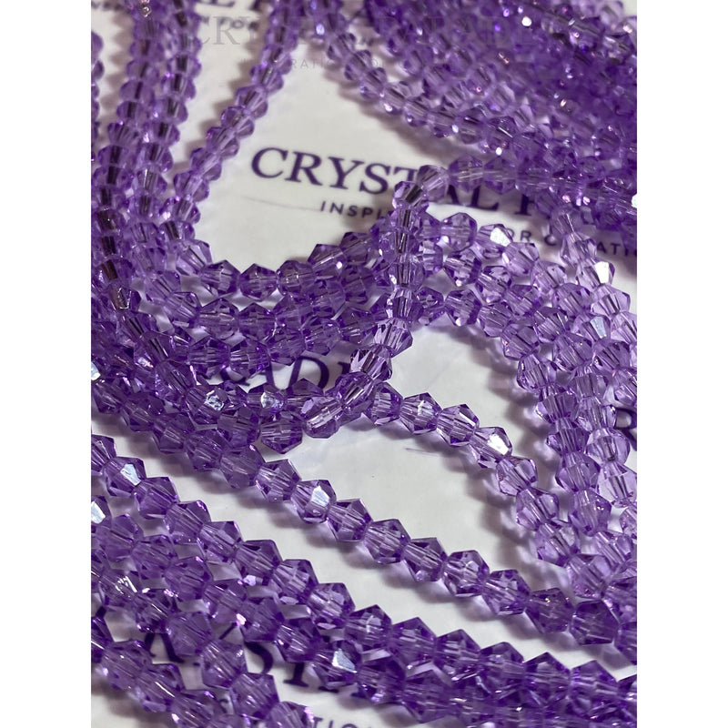 Zodiac Bicone Beads  - Light Purple