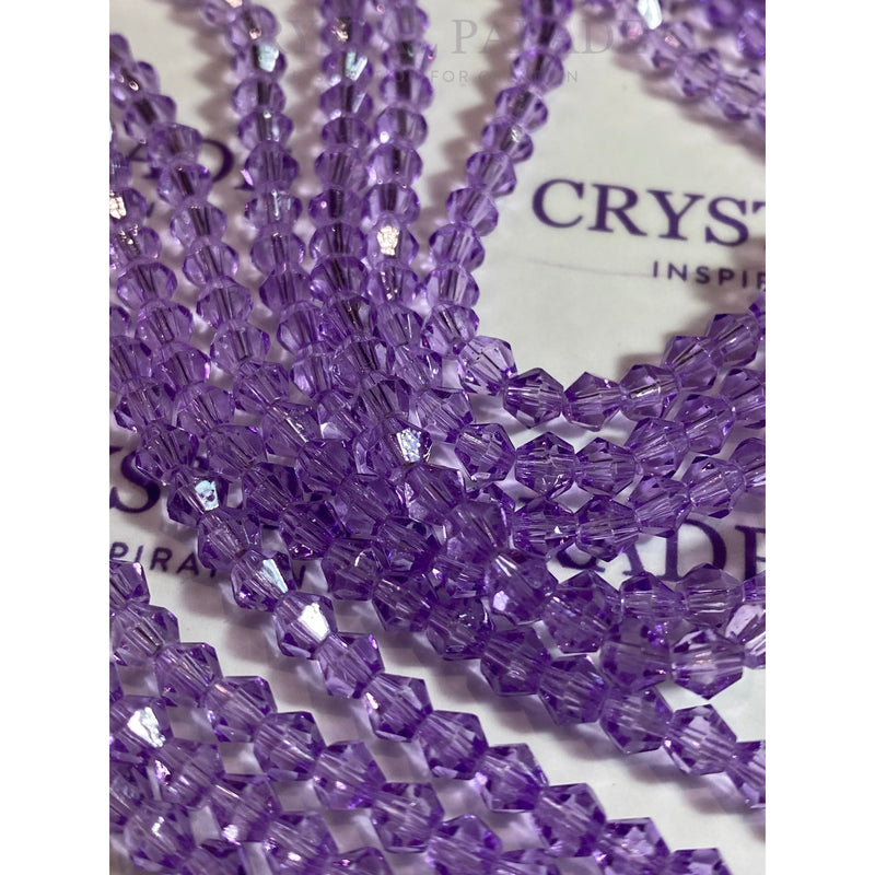 Zodiac Bicone Beads  - Light Purple