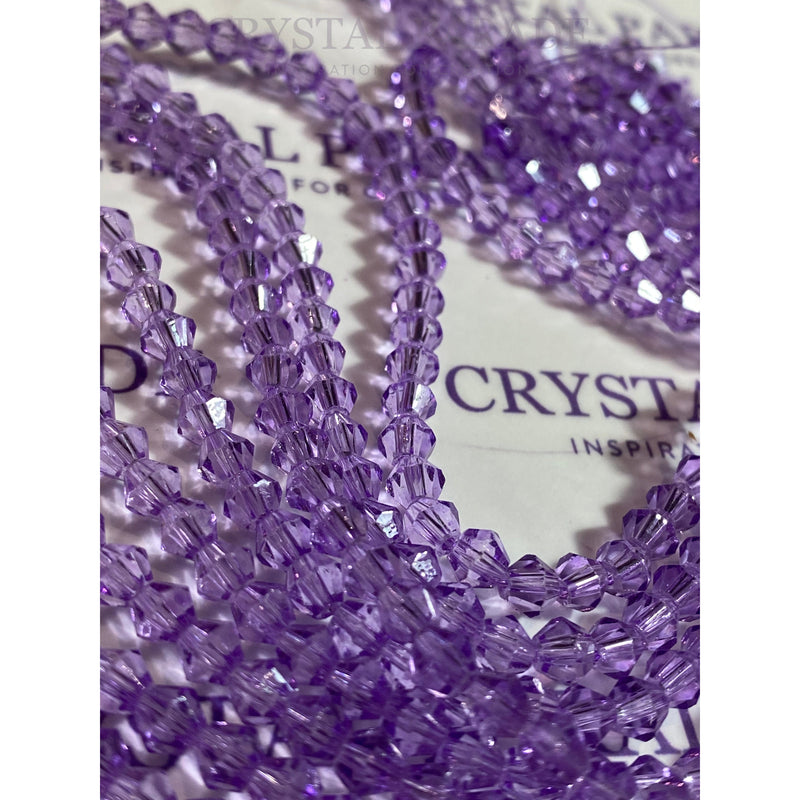 Zodiac Bicone Beads  - Light Purple